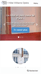Mobile Screenshot of hotel-paris-williams.com